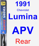 Rear Wiper Blade for 1991 Chevrolet Lumina APV - Vision Saver
