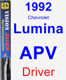 Driver Wiper Blade for 1992 Chevrolet Lumina APV - Vision Saver