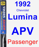 Passenger Wiper Blade for 1992 Chevrolet Lumina APV - Vision Saver