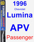 Passenger Wiper Blade for 1996 Chevrolet Lumina APV - Vision Saver