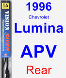 Rear Wiper Blade for 1996 Chevrolet Lumina APV - Vision Saver