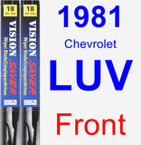 Front Wiper Blade Pack for 1981 Chevrolet LUV - Vision Saver