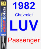 Passenger Wiper Blade for 1982 Chevrolet LUV - Vision Saver