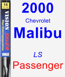 Passenger Wiper Blade for 2000 Chevrolet Malibu - Vision Saver