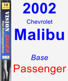Passenger Wiper Blade for 2002 Chevrolet Malibu - Vision Saver