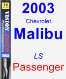 Passenger Wiper Blade for 2003 Chevrolet Malibu - Vision Saver