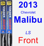 Front Wiper Blade Pack for 2013 Chevrolet Malibu - Vision Saver