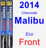Front Wiper Blade Pack for 2014 Chevrolet Malibu - Vision Saver