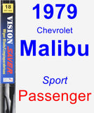 Passenger Wiper Blade for 1979 Chevrolet Malibu - Vision Saver