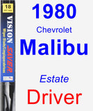 Driver Wiper Blade for 1980 Chevrolet Malibu - Vision Saver