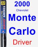 Driver Wiper Blade for 2000 Chevrolet Monte Carlo - Vision Saver