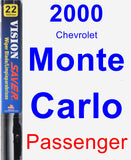 Passenger Wiper Blade for 2000 Chevrolet Monte Carlo - Vision Saver