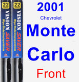 Front Wiper Blade Pack for 2001 Chevrolet Monte Carlo - Vision Saver