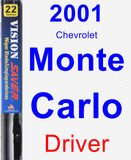 Driver Wiper Blade for 2001 Chevrolet Monte Carlo - Vision Saver