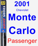 Passenger Wiper Blade for 2001 Chevrolet Monte Carlo - Vision Saver