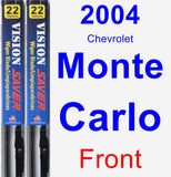 Front Wiper Blade Pack for 2004 Chevrolet Monte Carlo - Vision Saver