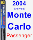 Passenger Wiper Blade for 2004 Chevrolet Monte Carlo - Vision Saver