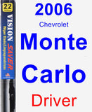 Driver Wiper Blade for 2006 Chevrolet Monte Carlo - Vision Saver