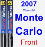 Front Wiper Blade Pack for 2007 Chevrolet Monte Carlo - Vision Saver