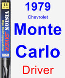 Driver Wiper Blade for 1979 Chevrolet Monte Carlo - Vision Saver