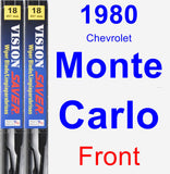 Front Wiper Blade Pack for 1980 Chevrolet Monte Carlo - Vision Saver