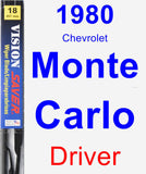 Driver Wiper Blade for 1980 Chevrolet Monte Carlo - Vision Saver