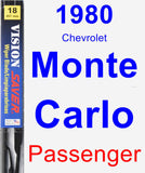 Passenger Wiper Blade for 1980 Chevrolet Monte Carlo - Vision Saver