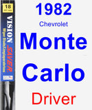Driver Wiper Blade for 1982 Chevrolet Monte Carlo - Vision Saver