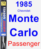 Passenger Wiper Blade for 1985 Chevrolet Monte Carlo - Vision Saver