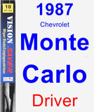 Driver Wiper Blade for 1987 Chevrolet Monte Carlo - Vision Saver