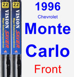 Front Wiper Blade Pack for 1996 Chevrolet Monte Carlo - Vision Saver