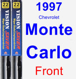 Front Wiper Blade Pack for 1997 Chevrolet Monte Carlo - Vision Saver