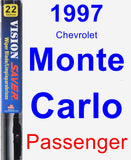 Passenger Wiper Blade for 1997 Chevrolet Monte Carlo - Vision Saver