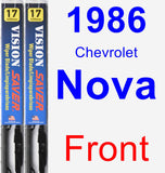 Front Wiper Blade Pack for 1986 Chevrolet Nova - Vision Saver