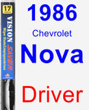 Driver Wiper Blade for 1986 Chevrolet Nova - Vision Saver