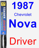 Driver Wiper Blade for 1987 Chevrolet Nova - Vision Saver