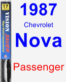 Passenger Wiper Blade for 1987 Chevrolet Nova - Vision Saver