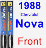Front Wiper Blade Pack for 1988 Chevrolet Nova - Vision Saver