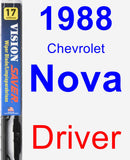 Driver Wiper Blade for 1988 Chevrolet Nova - Vision Saver