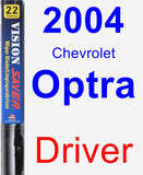 Driver Wiper Blade for 2004 Chevrolet Optra - Vision Saver