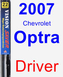 Driver Wiper Blade for 2007 Chevrolet Optra - Vision Saver