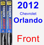 Front Wiper Blade Pack for 2012 Chevrolet Orlando - Vision Saver