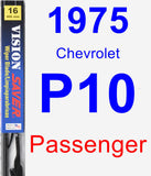 Passenger Wiper Blade for 1975 Chevrolet P10 - Vision Saver