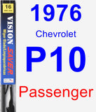Passenger Wiper Blade for 1976 Chevrolet P10 - Vision Saver