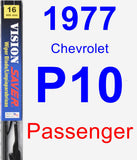 Passenger Wiper Blade for 1977 Chevrolet P10 - Vision Saver
