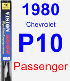 Passenger Wiper Blade for 1980 Chevrolet P10 - Vision Saver