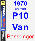 Passenger Wiper Blade for 1970 Chevrolet P10 Van - Vision Saver