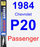 Passenger Wiper Blade for 1984 Chevrolet P20 - Vision Saver