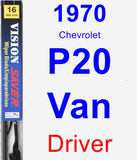 Driver Wiper Blade for 1970 Chevrolet P20 Van - Vision Saver