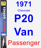 Passenger Wiper Blade for 1971 Chevrolet P20 Van - Vision Saver